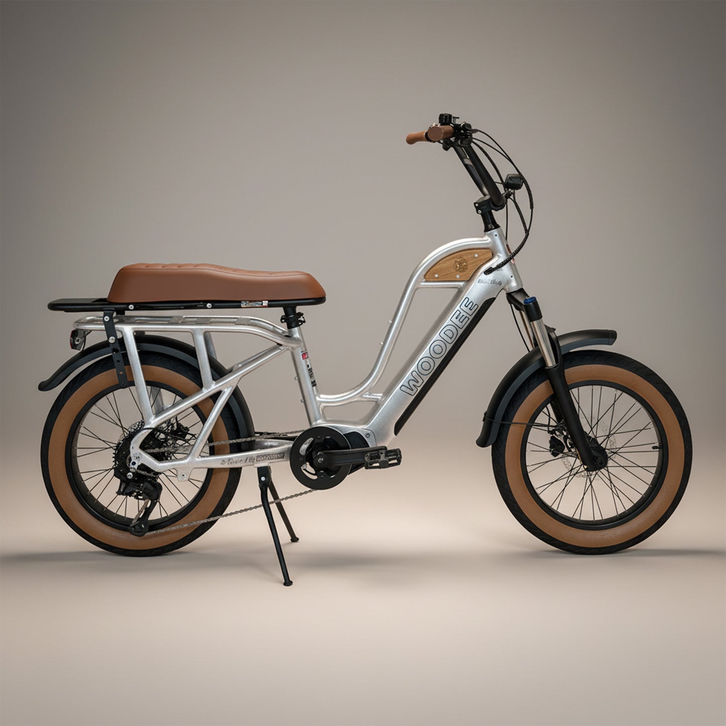 Woodee Beach Cab 20 Blanc nacré - fatbike électrique