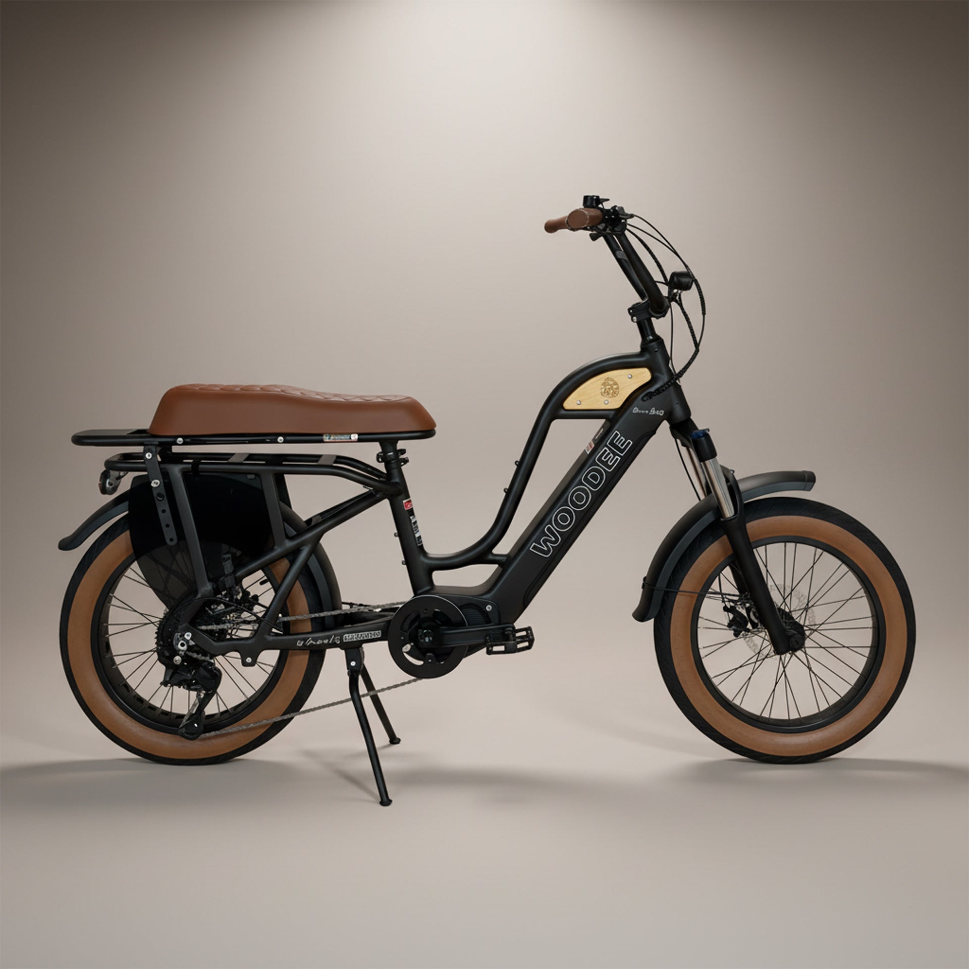 Woodee Beach Cab 20 Noir - fatbike électrique