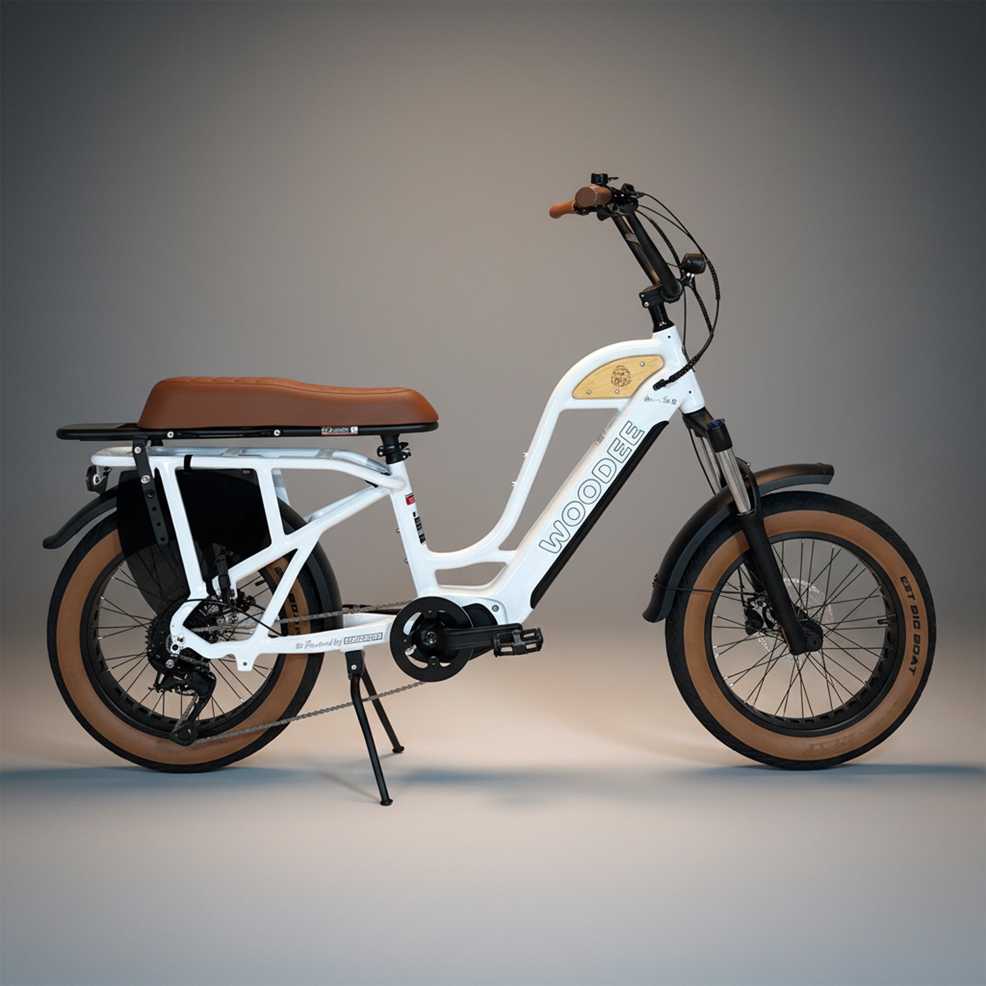 Woodee Beach Cab 20 Blanc nacré - fatbike électrique