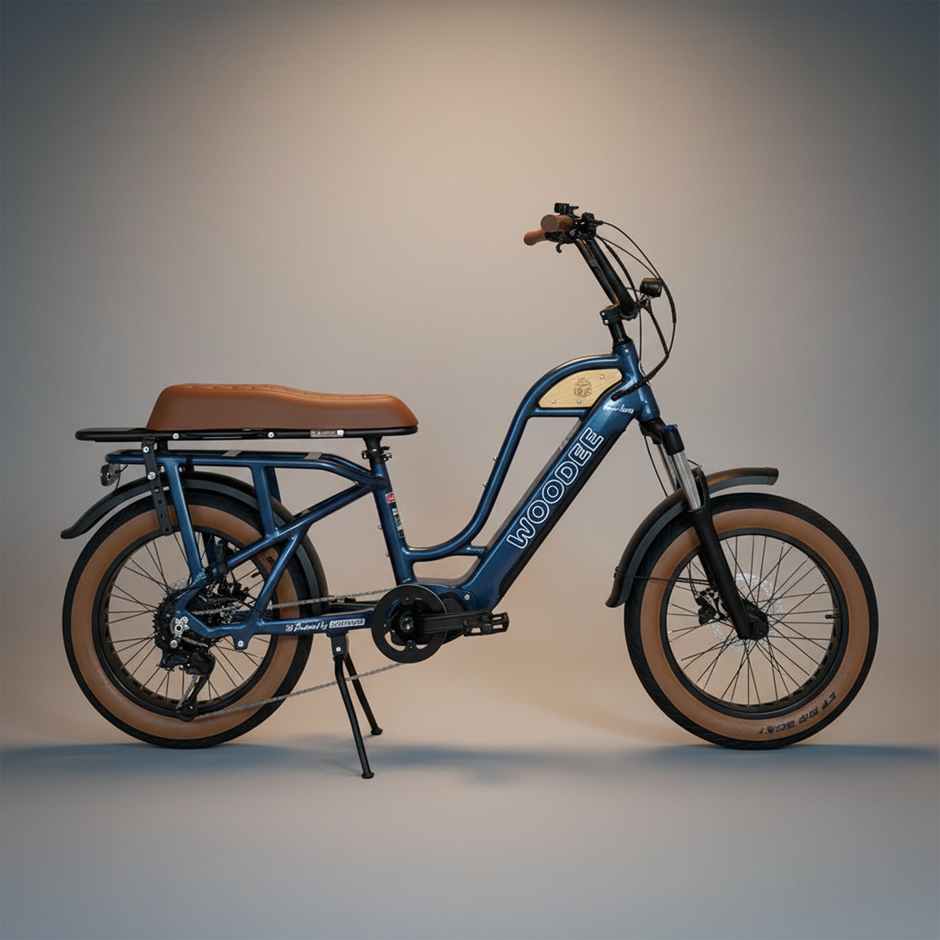 Woodee Beach Cab 20 Bleu Nuit - fatbike électrique