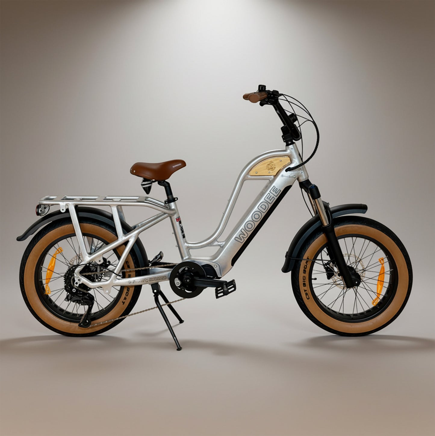 Woodee Beach Cab 20 Blanc nacré - fatbike électrique