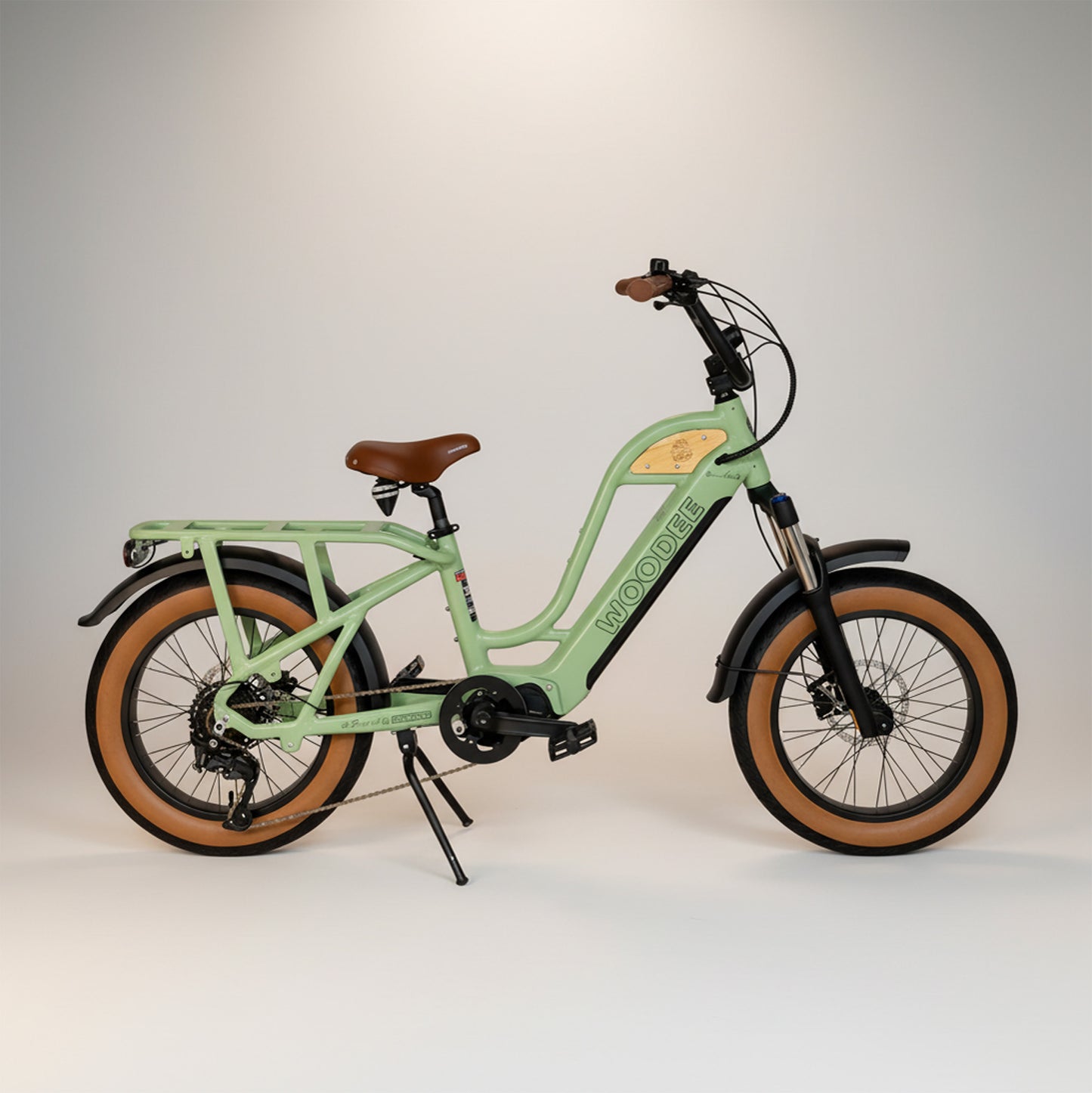 Woodee Beach Cab 20 Blanc nacré - fatbike électrique