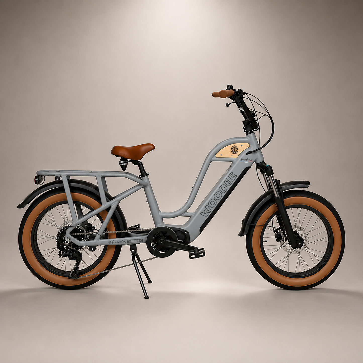 Woodee Beach Cab 20 Gris Stone - fatbike électrique