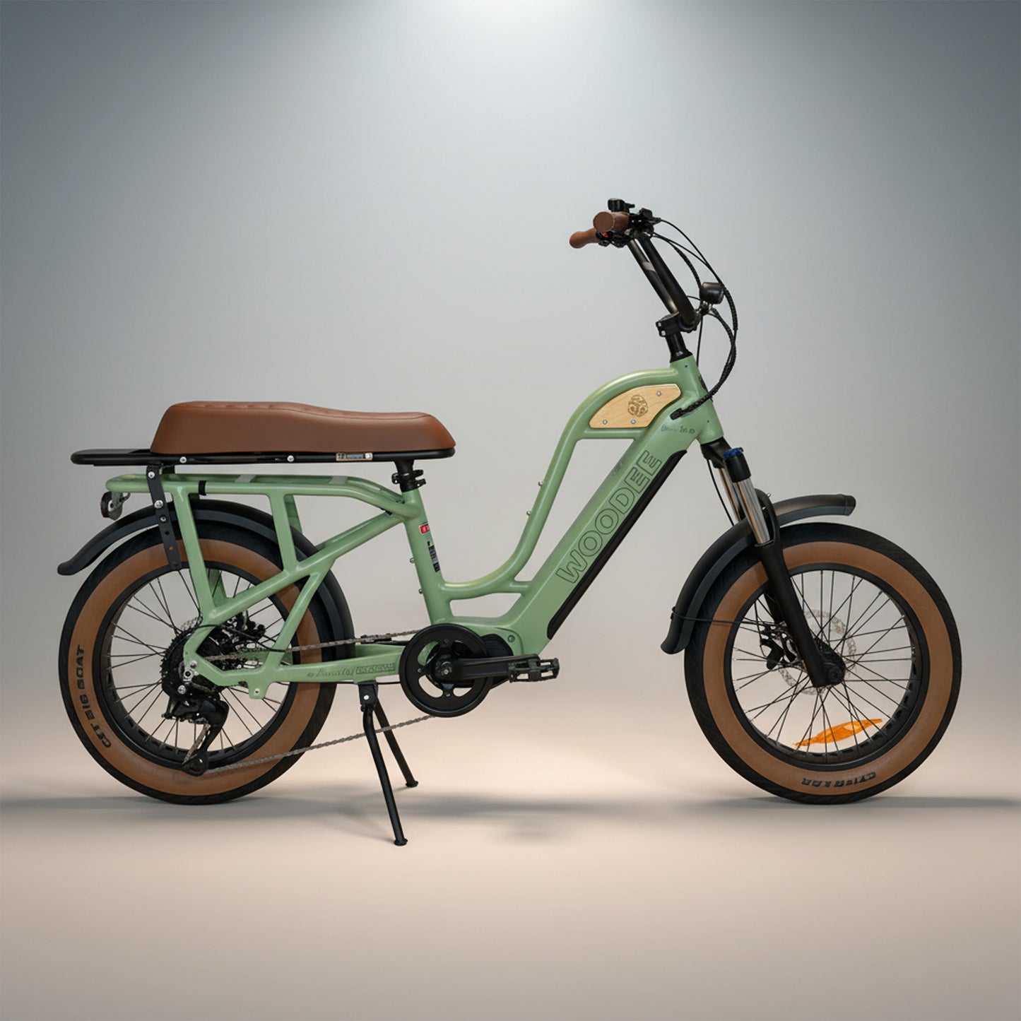Woodee Beach Cab 20 Blanc nacré - fatbike électrique