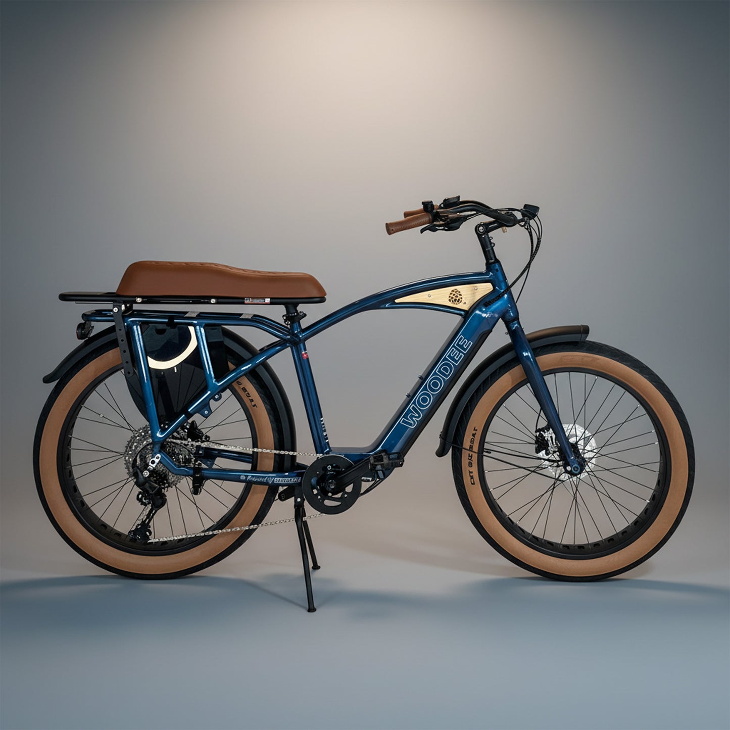 Woodee Beach Cab 26C Bleu Nuit – Vélo électrique cruiser fat bike