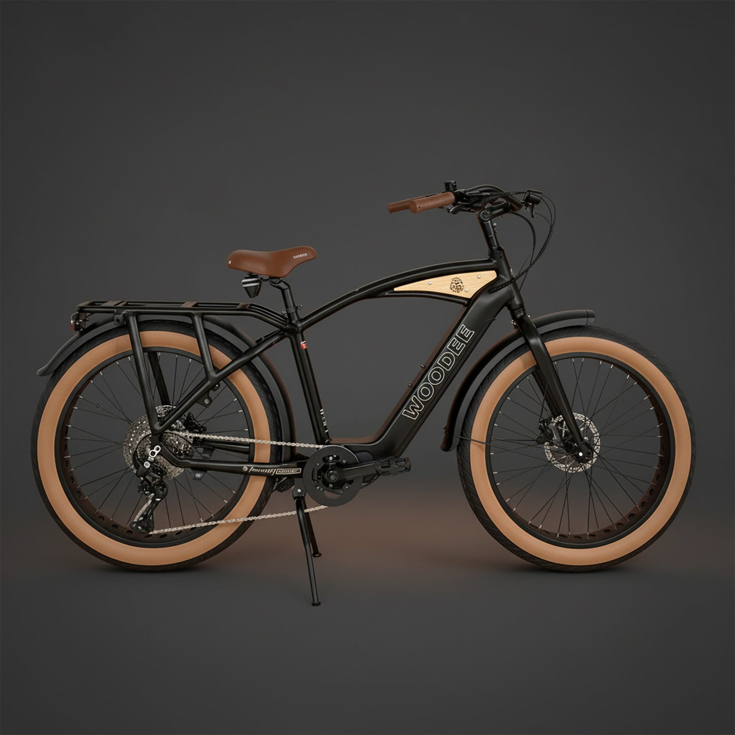 Woodee Beach Cab 26C Bleu Nuit – Vélo électrique cruiser fat bike