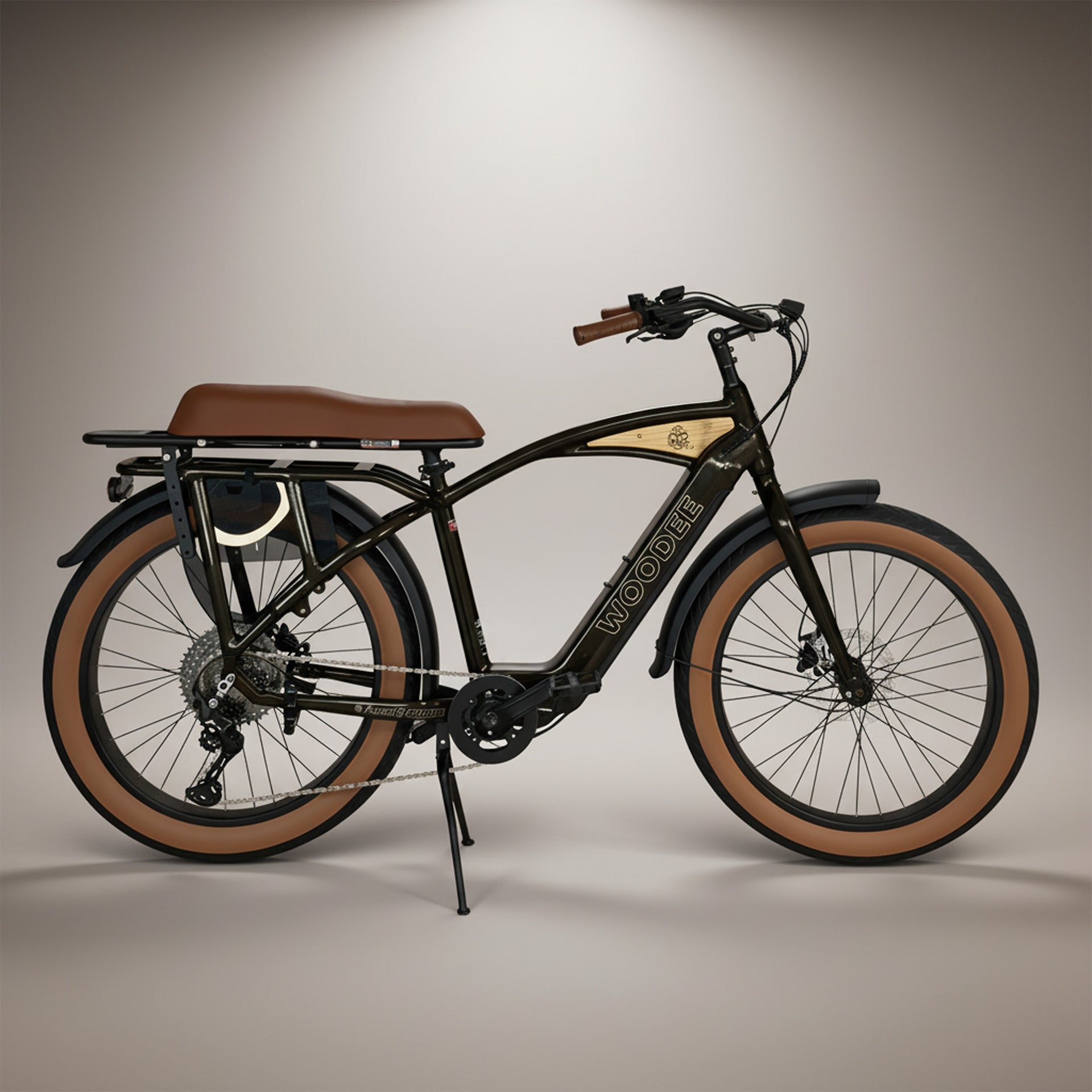 Woodee Beach Cab 26C Noir – Vélo électrique cruiser fat bike